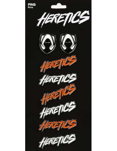 Team Heretics pin badge set