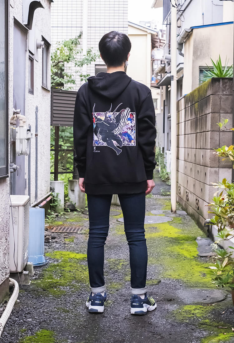 [N2 x Yoshitaka Amano] Nightmare Hoodie (Black)