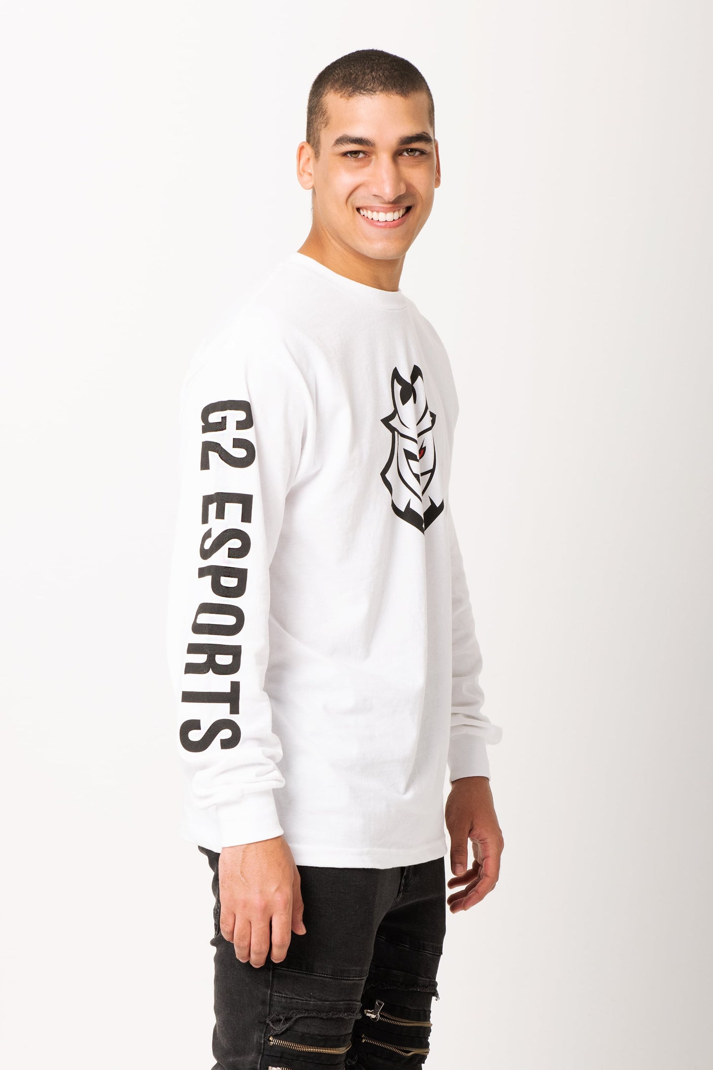 G2 Esports Essential Long Sleeve T-Shirt (White)