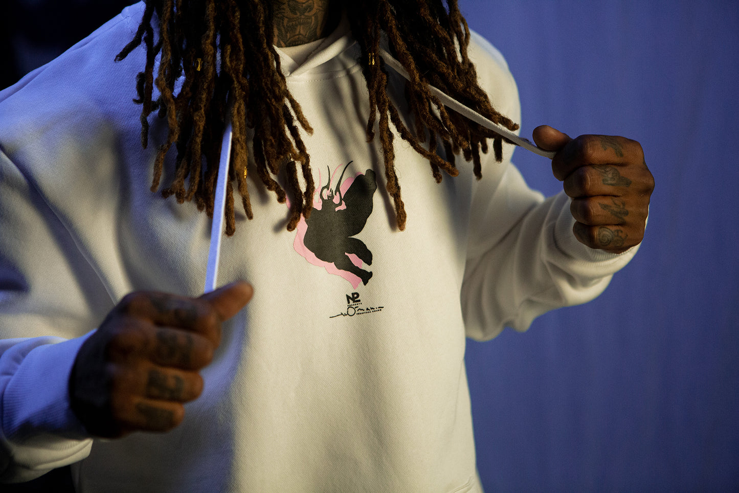 [N2 x Yoshitaka Amano] Nightmare Hoodie (White)